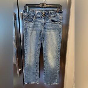 American Eagle Crop denim jeans Artist Crop Stretch 24” inseam size 4